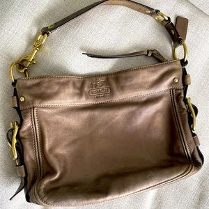 Coach Shoulder Bag/Hobo- Antique Gold with brass hardware